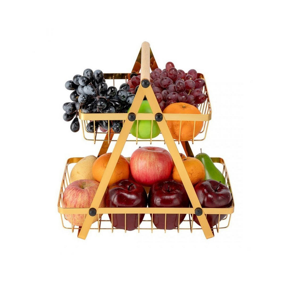 OBSTKORB Gold 31.5/20/30 cm E8180 - Goldfarben, Metall (31.5/30cm) - Elitehoff