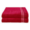 DUSCHTUCHSET Skyline Color - 2-teilig - 70 x 140 cm - Rot - Rot, Textil (70/140cm) - SCHIESSER