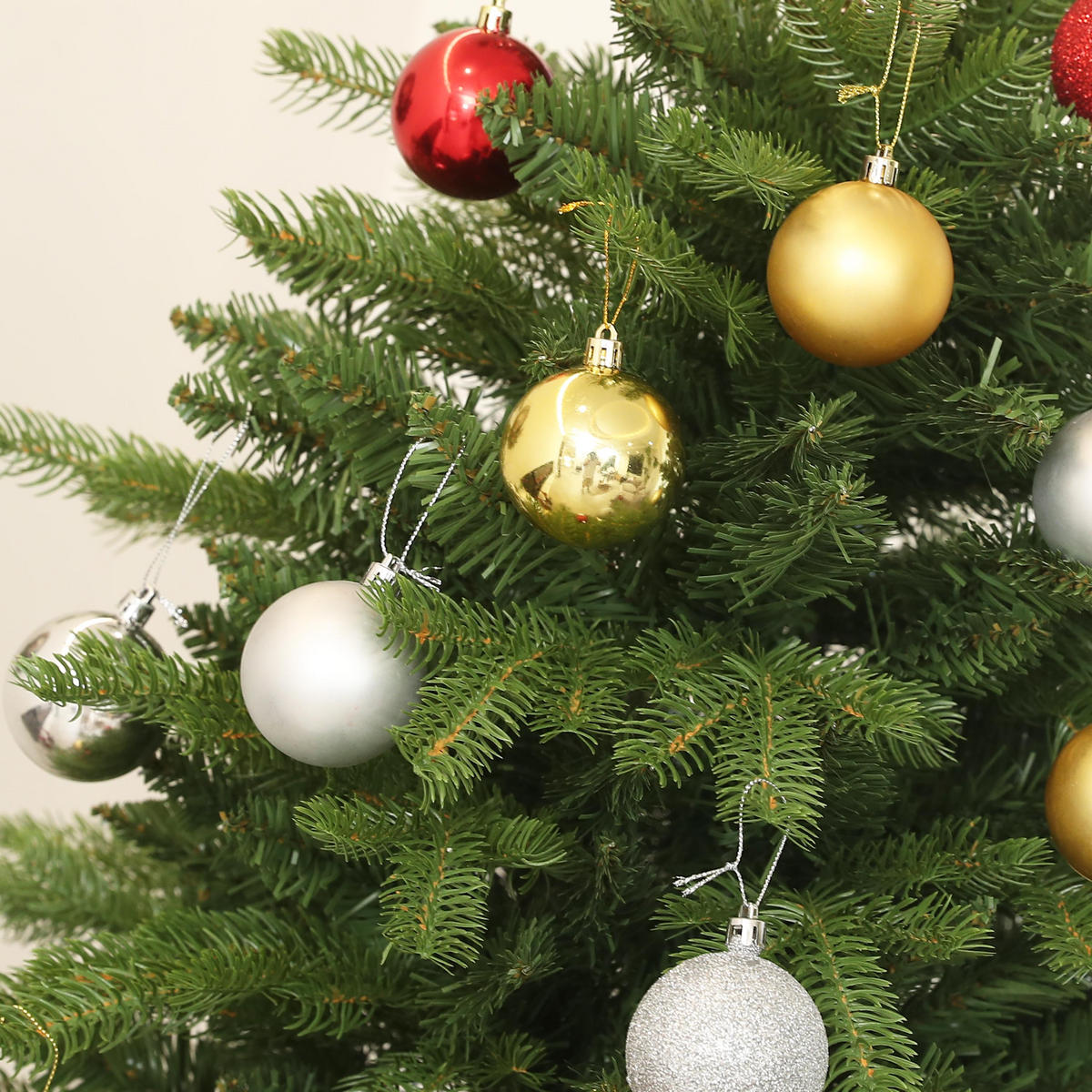 WEIHNACHTSBAUM 180 cm , Alpentanne, naturgetreu, Grün - Grün, Kunststoff (180cm) - HOMCOM