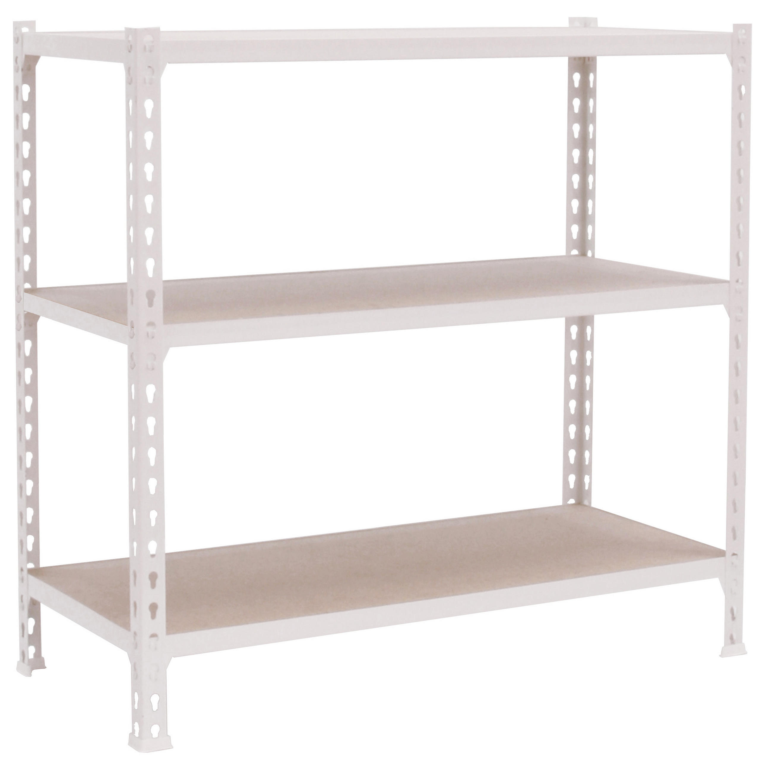 SCHWERLASTREGAL Baby Muli HxBxT 90 x 110 x 30 cm 3 Fachböden Fachlast 200 kg Blau-Orange - Gelb, Metall (110/90/30cm) - PROREGAL