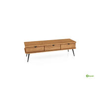 LOWBOARD LINA Wildeiche - Wildeiche, Holz (144/42/46cm) - byoak