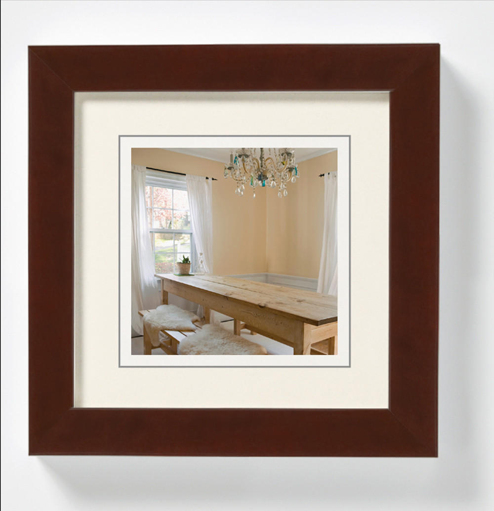 BILDERRAHMEN Peppers Holzrahmen 10x10 Nussbaum - Nussbaumfarben, Holzwerkstoff (12.5/12.5/1.5cm) - walther design
