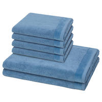 FROTTIERSET Premium 6-teilig - Blau, Textil (50/100cm) - MÖVE