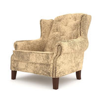CHESTERFIELD-SESSEL Anton Beige Microfaser Vintageoptik - Beige/Braun, Holz/Textil (102/102/93cm) - S-Style Möbel