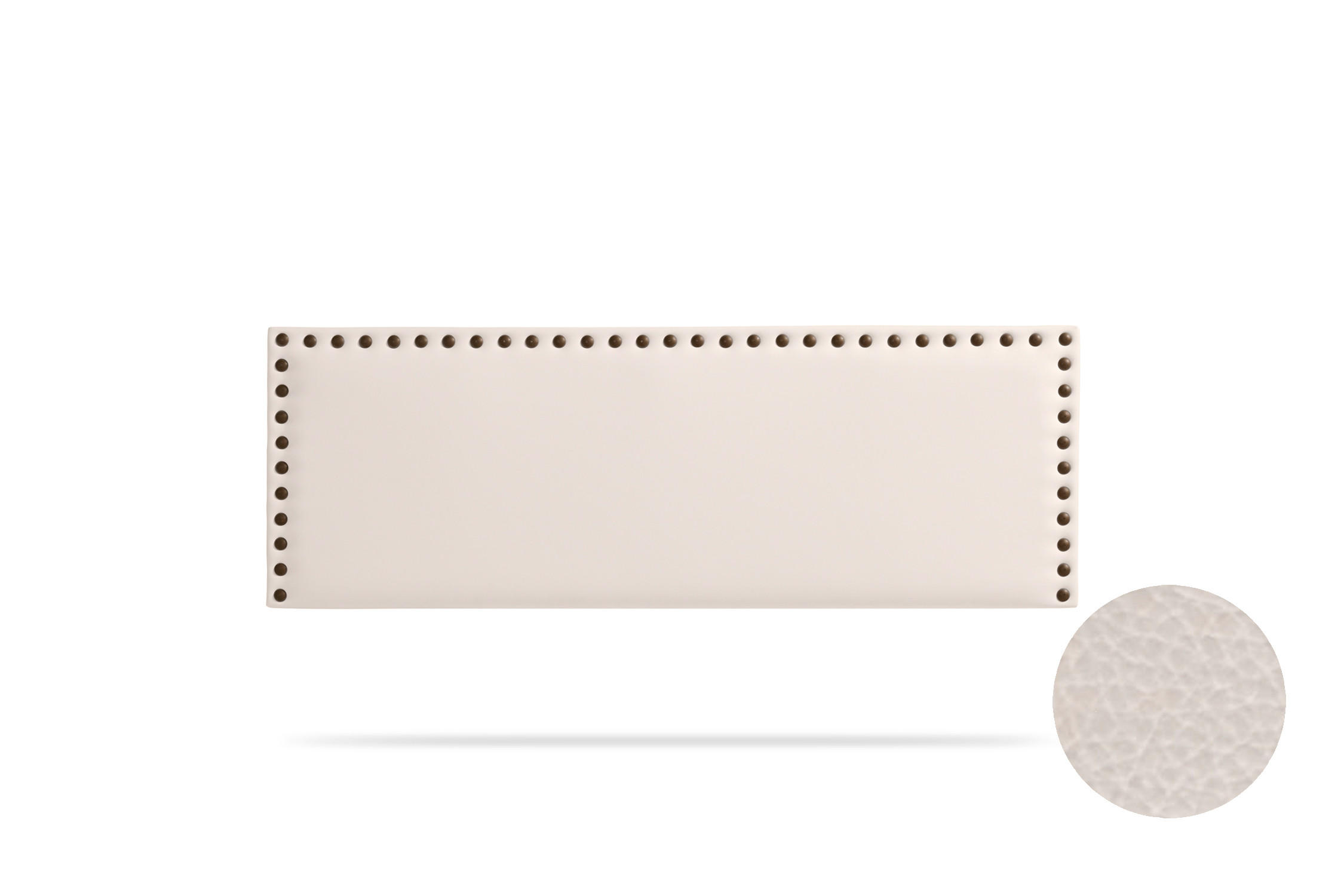 KOPFTEIL gepolstert MODENA Kunstleder 130x55x8 cm - Beige - Moonia - Beige, Holz (130/8/55cm)