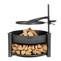 FEUERSCHALE MONTANA X 60 cm multifunktional mit 50 cm Grillrost - Rostfarben, Metall (60/60cm) - Cook King