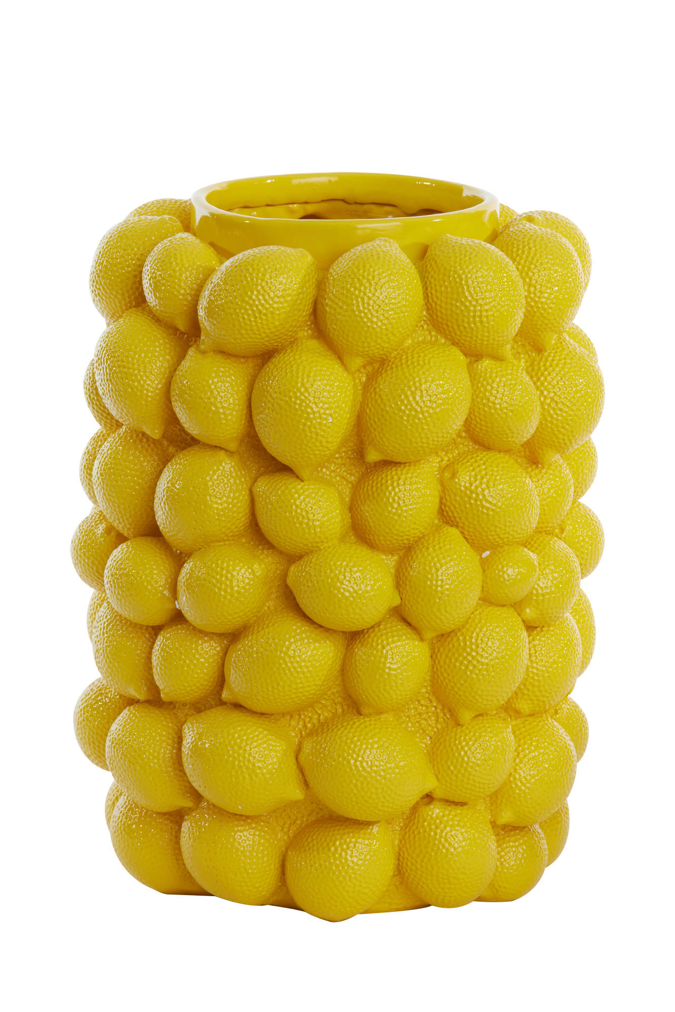 Light & Living Vase Gelb 41 cm