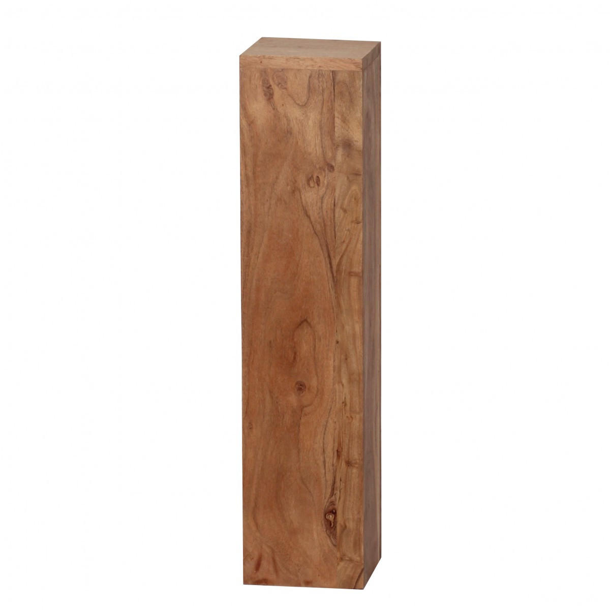 BEISTELLTISCH 3er Set Massivholz Ineinander Verstaubar Einzigartige Maserung, Beige 24x24x85 cm - Beige, Holz (24/24/85cm) - KADIMA DESIGN