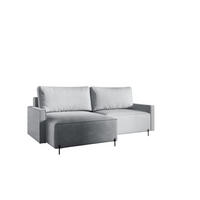 ECKSOFA Braga Mit Schlaffunktion - Grau, Holzwerkstoff/Textil (229/148cm) - Fun Möbel