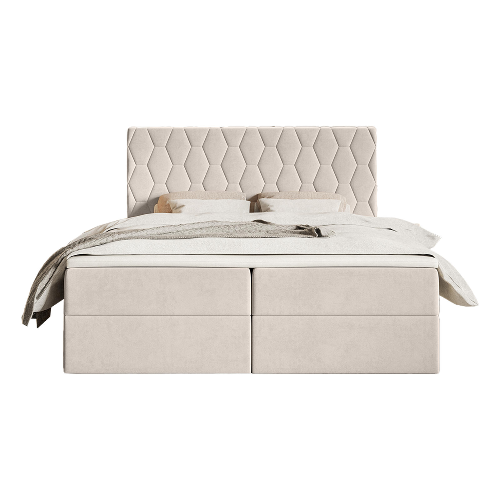 Fedve Boxspringbett Ecru 180x200 cm