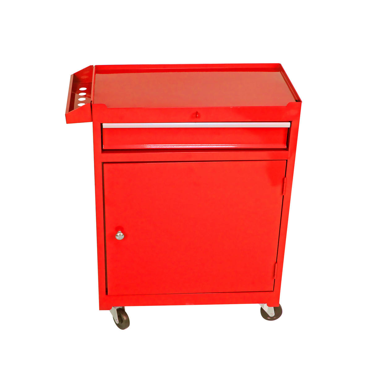 KOMBINATIONSKOFFER – mit 5 Schubladen (rot) - Rot, Metall (28/102/58.5cm) - DCA