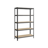 SCHWERLASTREGAL PORTO-NOVO - Grau, Holzwerkstoff (120/200/60cm) - Hansiro