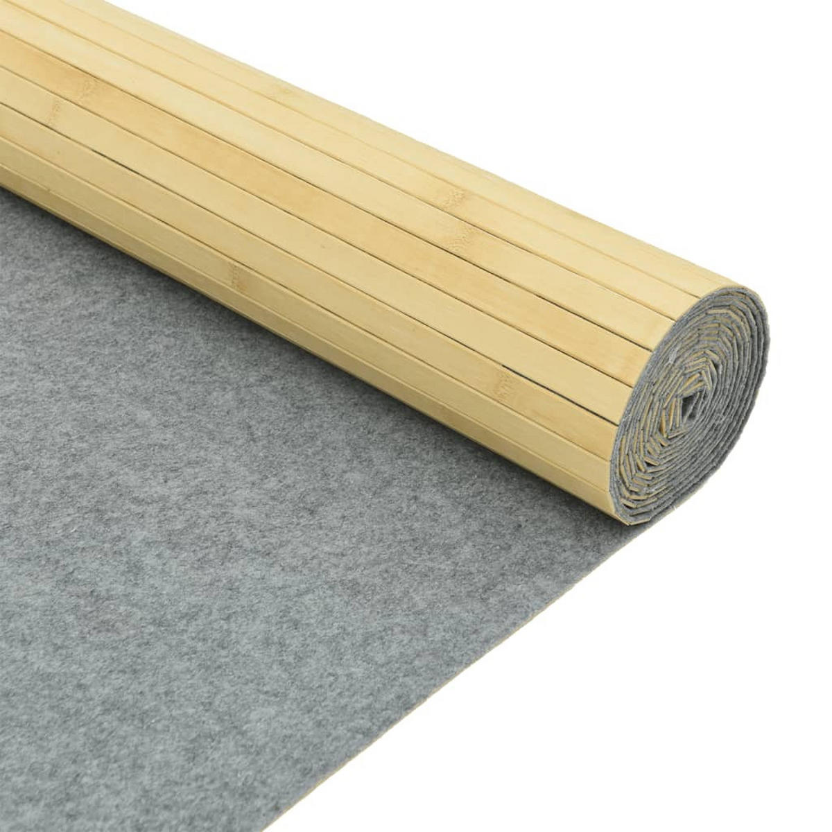 PARAVENT Hell Natur Breite 400 Cm Höhe 165 Cm Bambus - Beige, Holz (0.2/165/400cm) - vidaXL