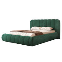 POLSTERBETT Gallo 160x200 cm Smaragdgrün Chenille – (Doppelbett mit Bettkasten, Lattenrost, voluminöses Kopfteil) - Smaragdgrün, Holz/Holzwerkstoff (160/200cm) - Ravio