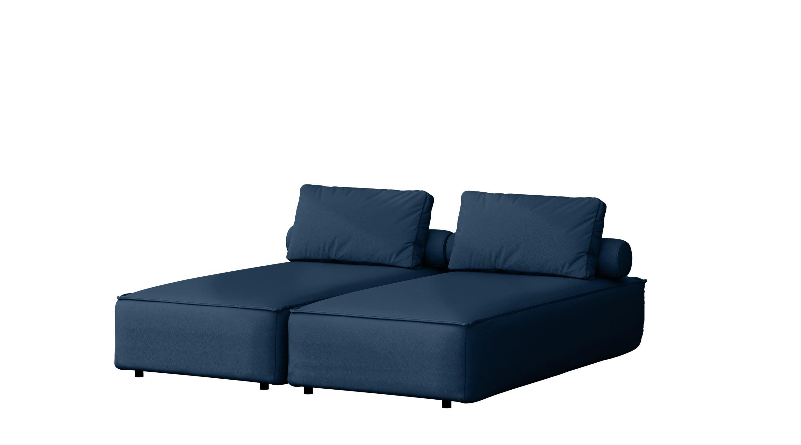 GARTENCHAISELONGUE Doppelter MALIBU Marineblau - Blau, Holz (180/73/194cm) - Kaiser Möbel