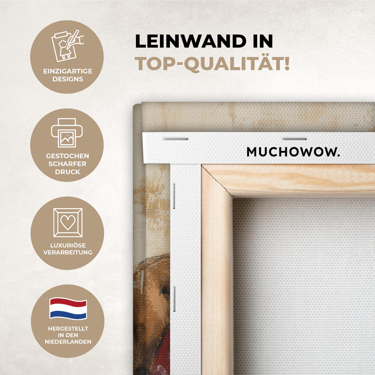 LEINWANDBILD Weihnachten - Weihnachtsmann - Winter - Open Fireside 20x30 cm - Dunkelrot, Textil (20/30cm) - MuchoWow