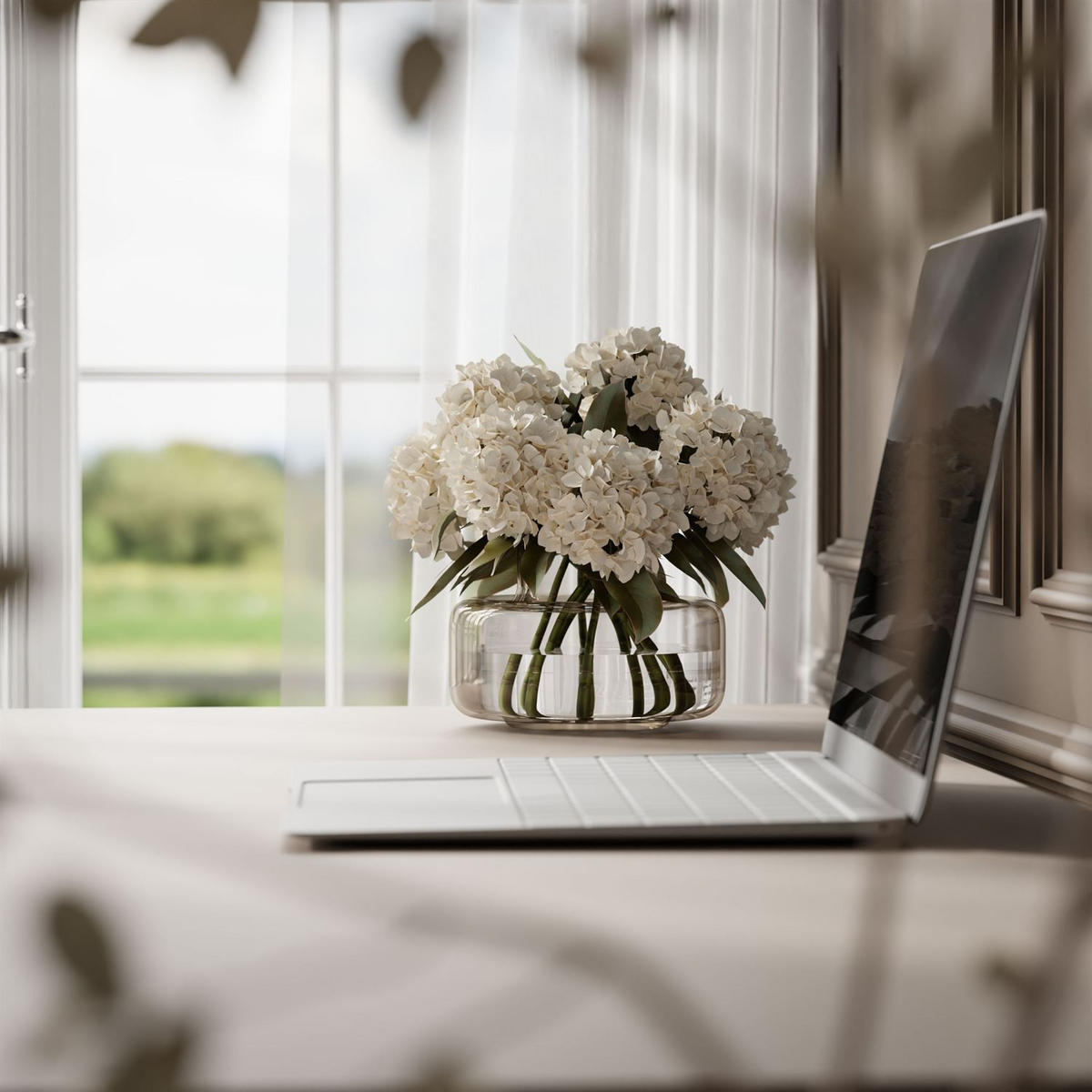 SCHREIBTISCH AURORA DOUBLE KASCHMIR mit Schubladen - Kaschmir, Holzwerkstoff (55/156.8/79.2cm) - Lookway