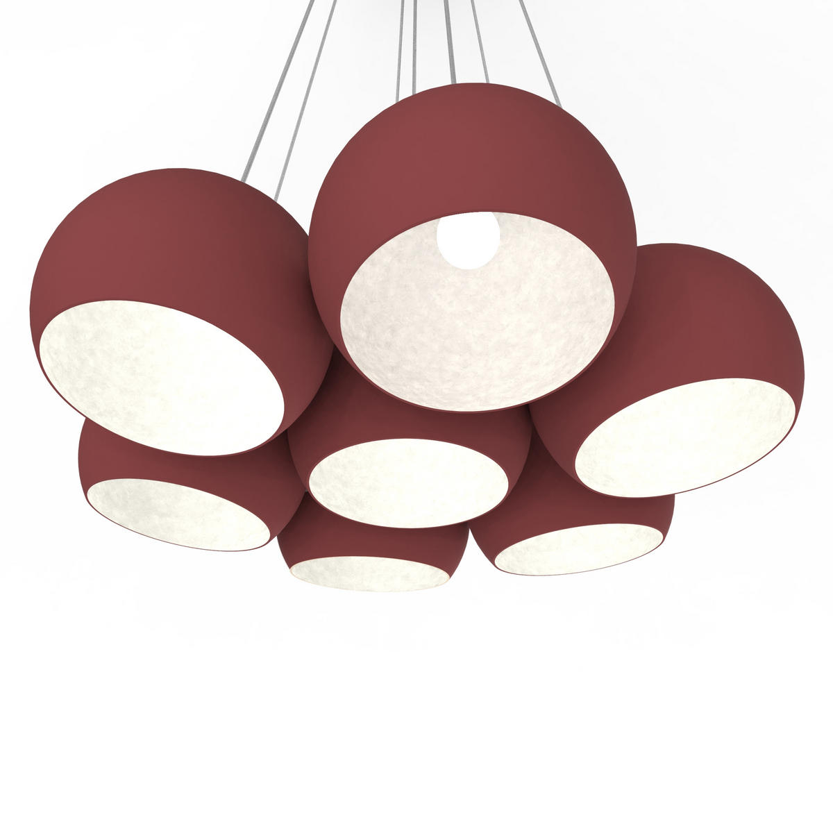 HÄNGELEUCHTE - Samtahornfarben, Metall (25/25/20cm) - Lumicom