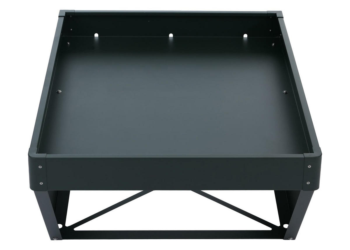 MÄHROBOTER-GARAGE mit Pflanzkasten 40x60x70cm Grün - Grün, Metall (60/40/70cm) - PROREGAL