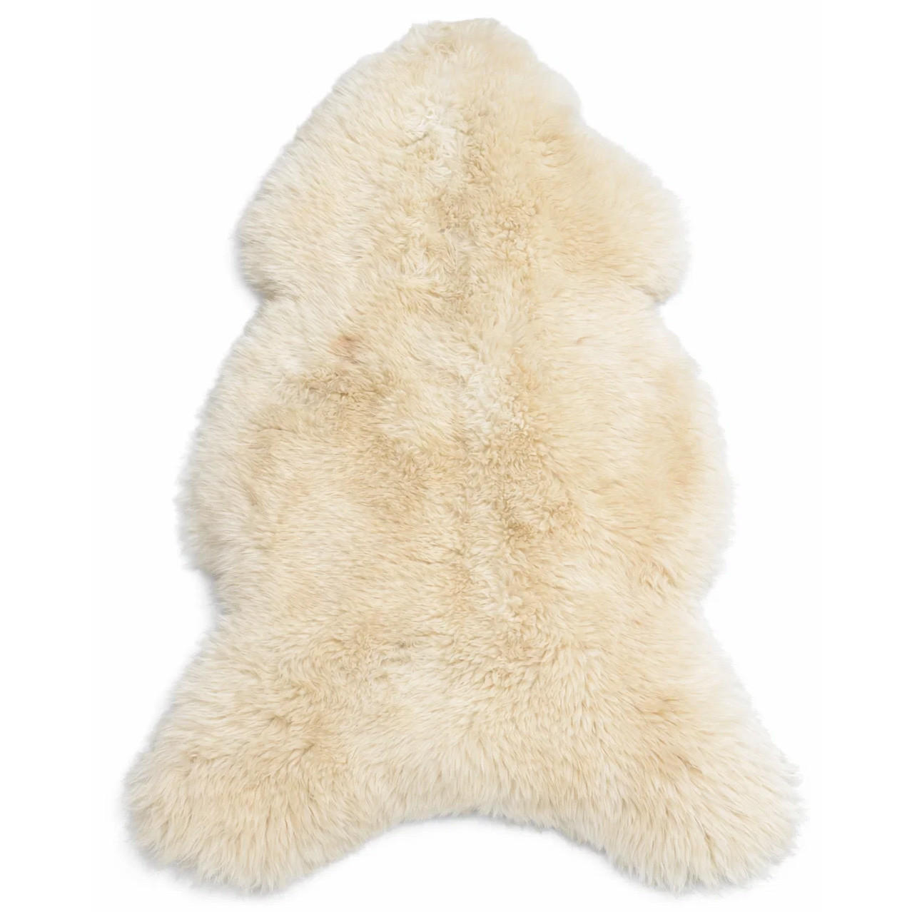 SCHAFFELL Premium Lammfell Natur ungeschoren weiche Wolle Vegetable gegerbt ca. 105 cm - Weiß Hochglanz, Fell (55/105cm) - Provellus
