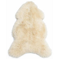 SCHAFFELL Premium Lammfell Natur ungeschoren weiche Wolle Vegetable gegerbt ca. 105 cm - Weiß Hochglanz, Fell (55/105cm) - Provellus