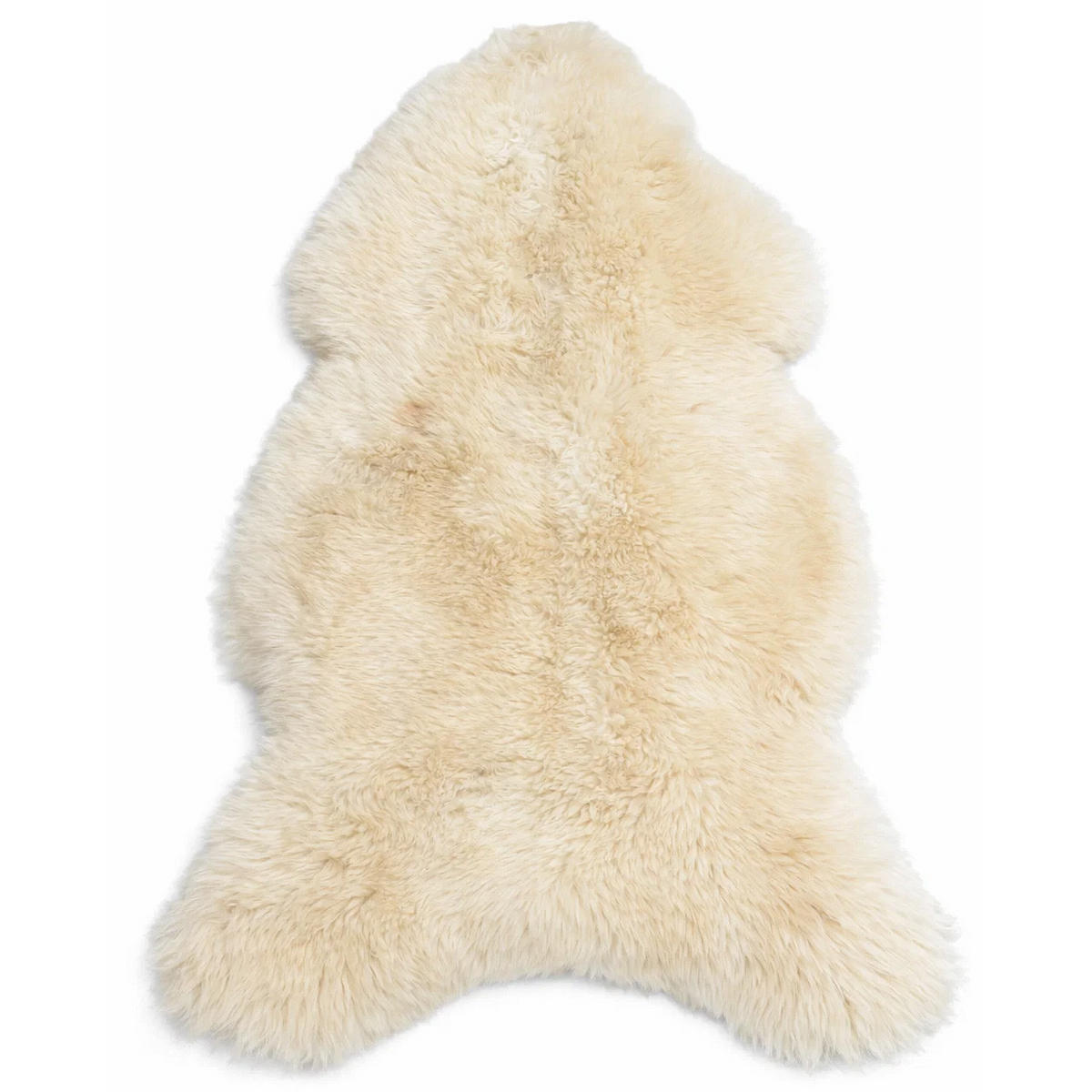 SCHAFFELL Premium Lammfell Natur ungeschoren weiche Wolle Vegetable gegerbt ca. 105 cm - Weiß Hochglanz, Fell (55/105cm) - Provellus