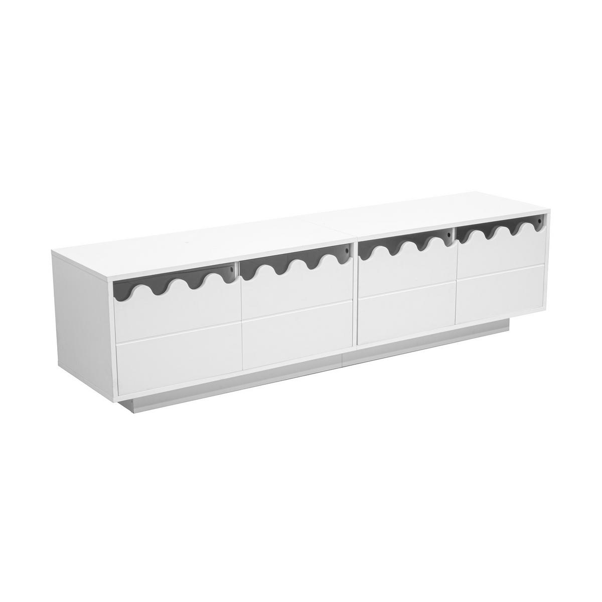 TV-LOWBOARD Weiß 170/45/40 cm - Weiß, Holzwerkstoff (170/40/45cm) - PANGIVO