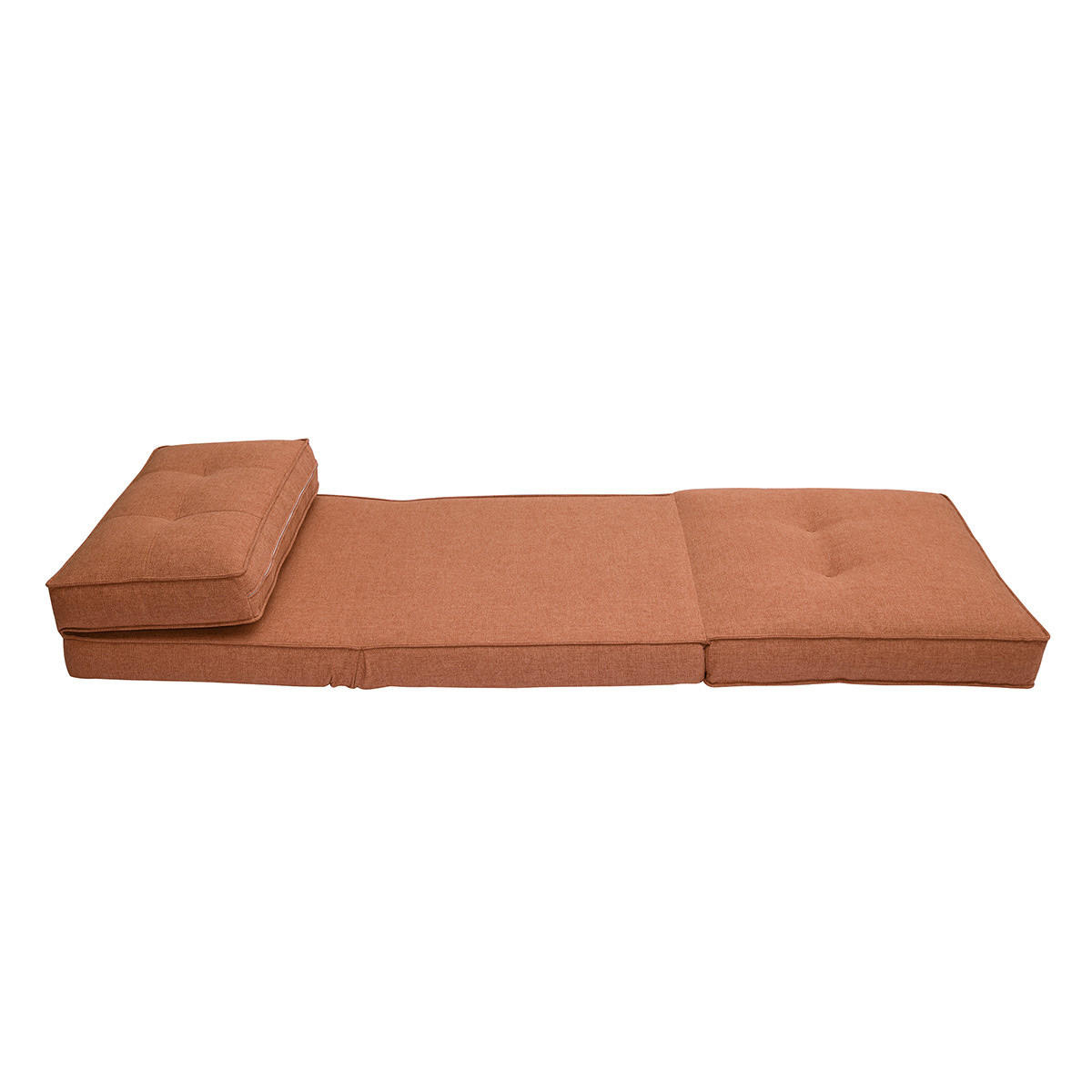 SCHLAFSESSEL 1-Sitzer Terracotta SALLY - Terracotta, Textil (84/66.5/74.5cm) - Miliboo