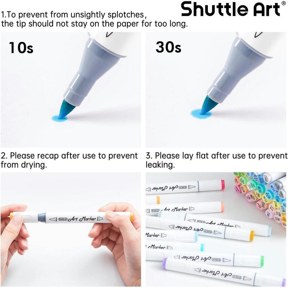 MARKER-SET 51 Pastellfarben mit Pinsel- und Keilspitze - Multicolor, Kunststoff (10/10/15cm)