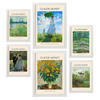 POSTER Set Mit 6 Monet Malergalerie A3 & A4 Weißer Rahmen - Weiß, Papier (29/3cm) - Nacnic