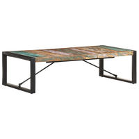 COUCHTISCH 140x70x40 cm Altholz Massiv - Braun, Holz (70/70/40cm) - furnicato