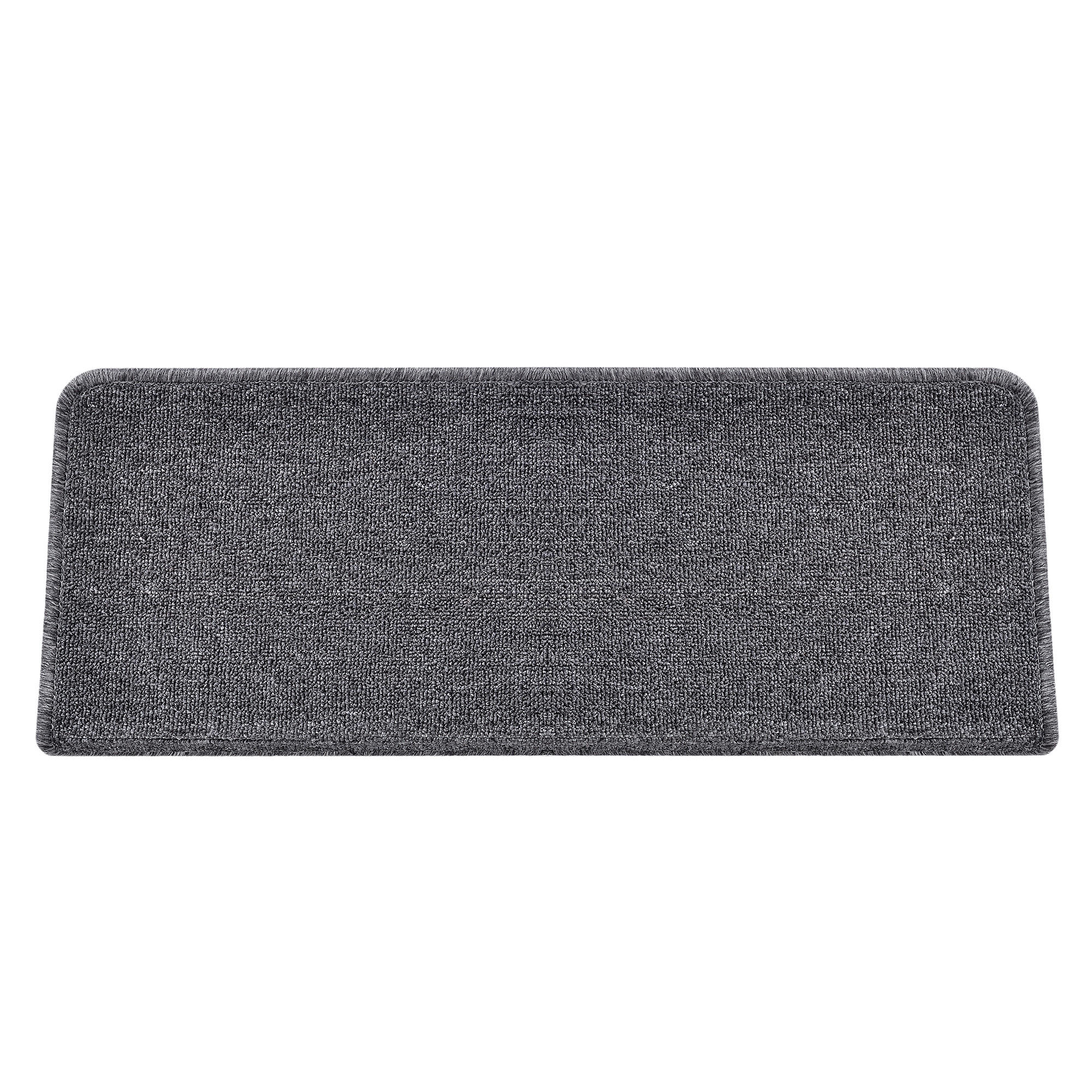 STUFENMATTEN-SET 15 TLG. - Dunkelgrau, Kunststoff (24/65/0.7cm) - [en.casa]