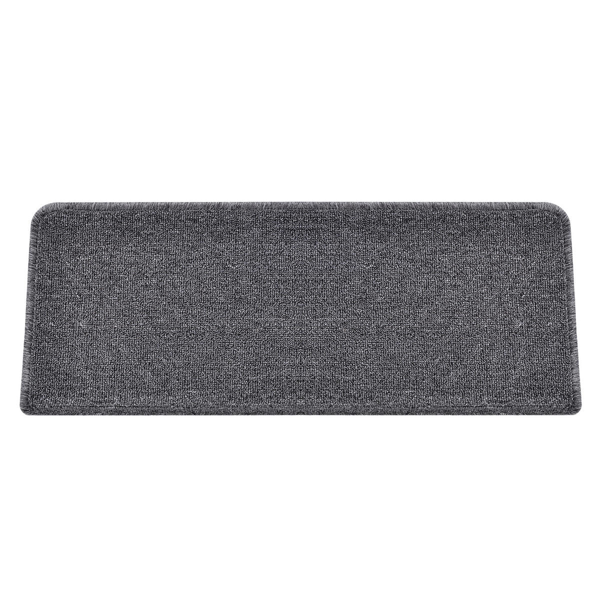 STUFENMATTEN-SET 15 TLG. - Dunkelgrau, Kunststoff (24/65/0.7cm) - [en.casa]