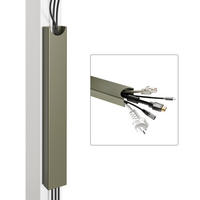 MAGNETISCHER Kabelkanal Schreibtisch Grün, 37x5x2,5cm - Grün, Metall (37/5/2.5cm) - Desktronic