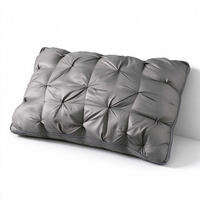 KISSEN – Hohes Kissen – 48 x 74 cm – Dunkelgrau - Dunkelgrau, Textil (74/48cm)