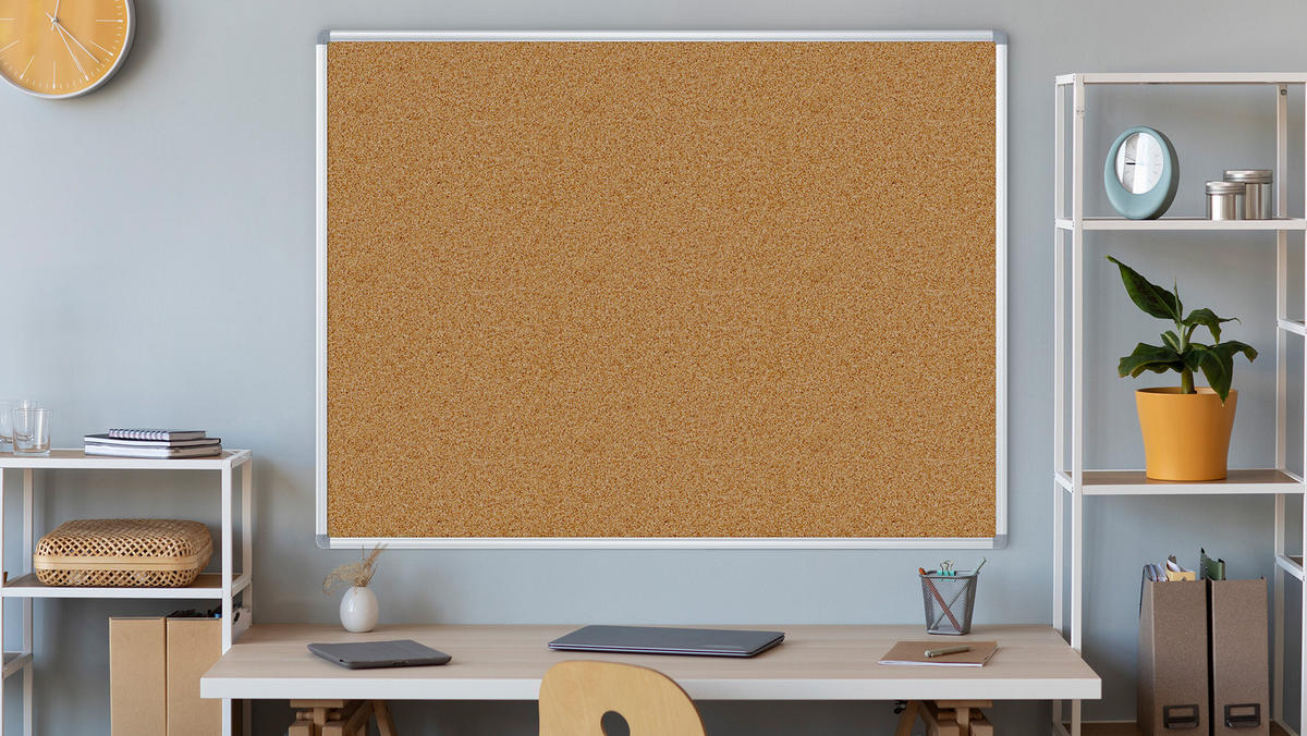 PINNWAND mit Alurahmen 120x90cm - Multicolor, Holz (120/90/1.6cm) - ALLboards