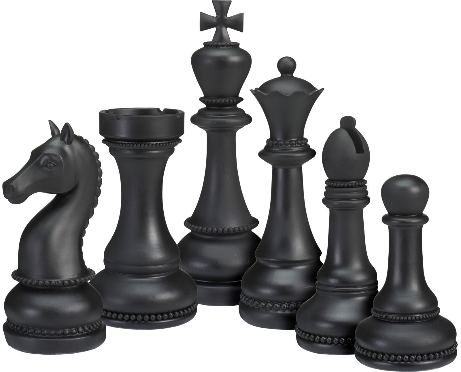 DEKO-SCHACH Base Schwarz 24/36/32 cm Holz - Schwarz, Holz (24/32/36cm) - Mondex