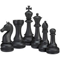 DEKO-SCHACH Base Schwarz 24/36/32 cm Holz - Schwarz, Holz (24/32/36cm) - Mondex