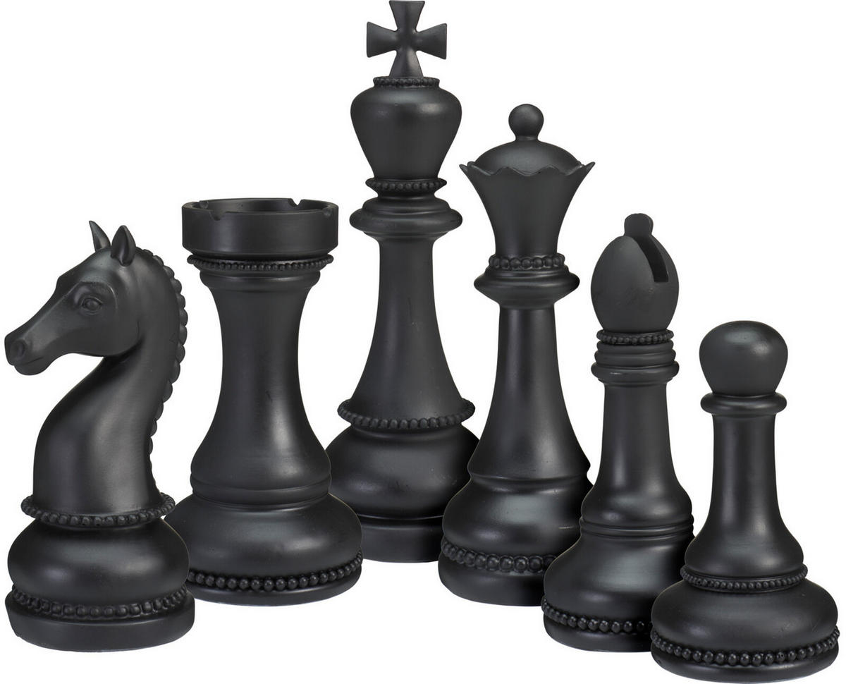 DEKO-SCHACH Base Schwarz 24/36/32 cm Holz - Schwarz, Holz (24/32/36cm) - Mondex