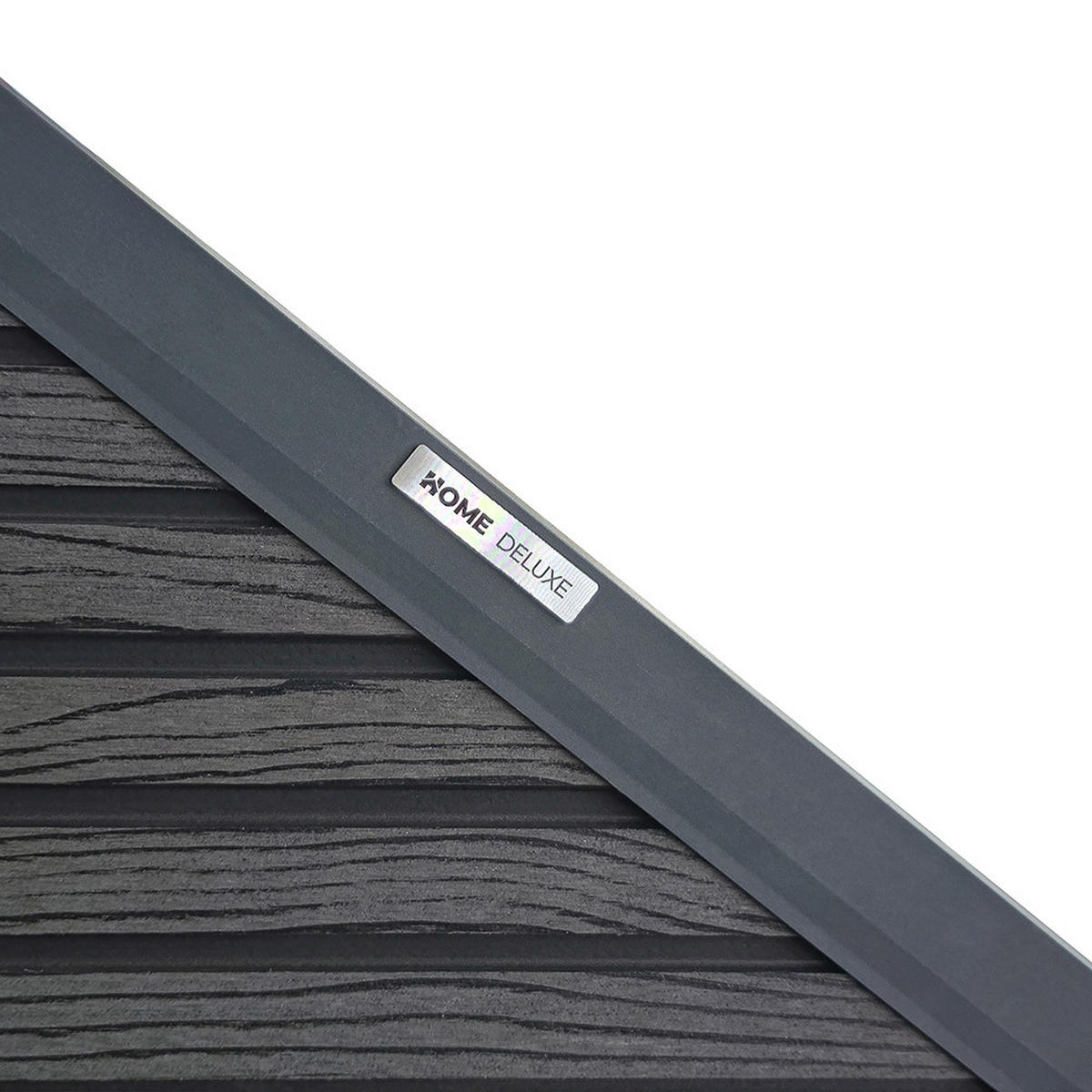 SICHTSCHUTZZAUN CALLADO PREMIUM - Paneele: Horizontal - Anthrazit, Kunststoff (95/185cm) - Home Deluxe