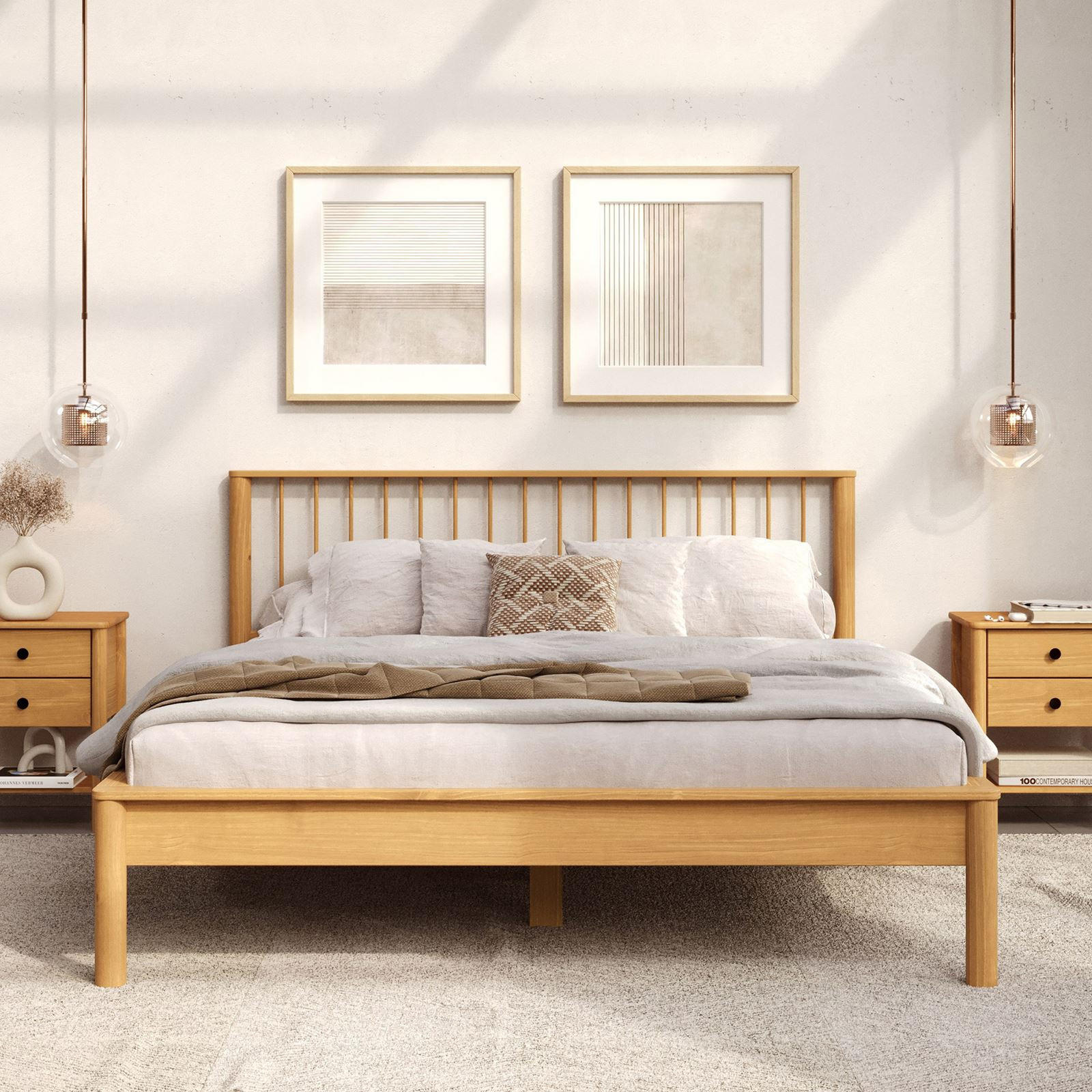 FUTONBETT APOANA 140X190 CM - Eichefarben, Holz (140/190cm) - IDIMEX