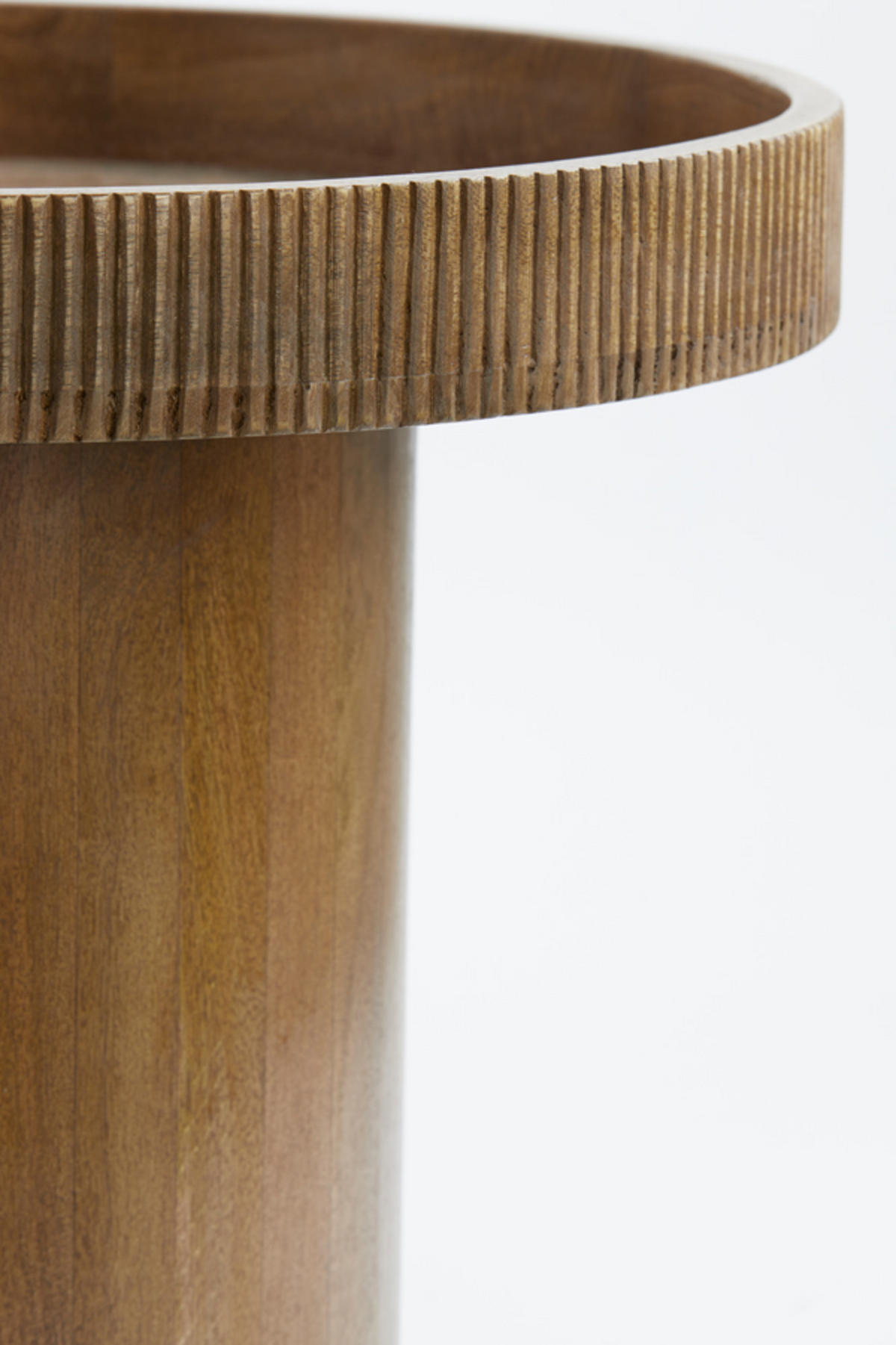 BEISTELLTISCH Kalomo Braun Ø50/35 cm - Braun, Holz (50/50/35cm) - Light & Living