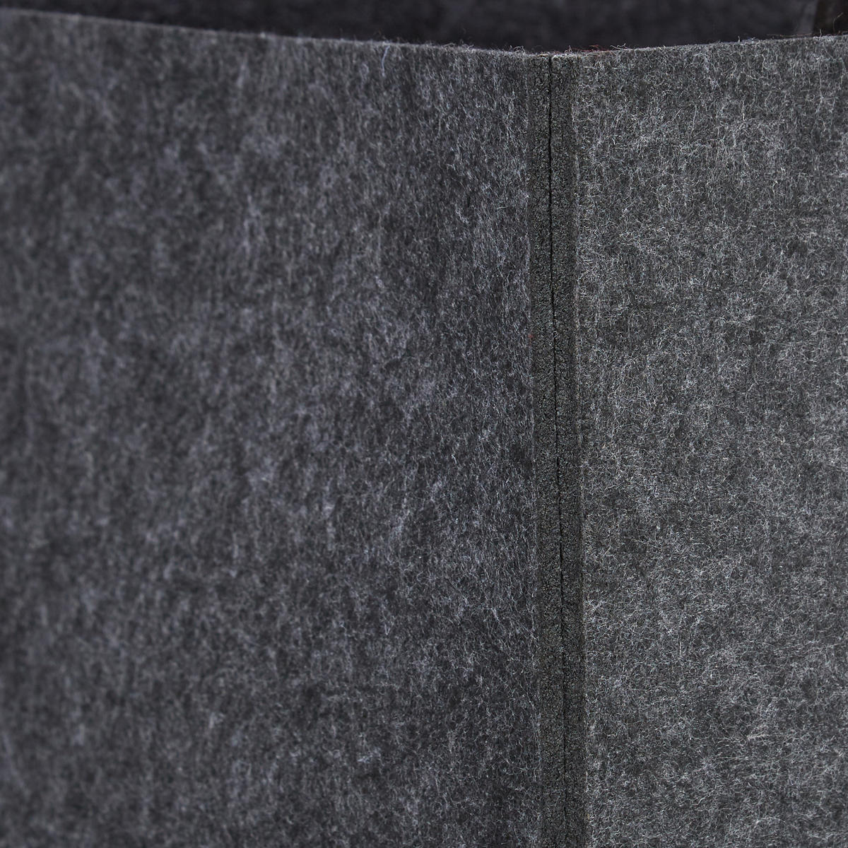 KAMINHOLZKORB - Anthrazit, Textil (43/34.5/36.5cm) - Relaxdays
