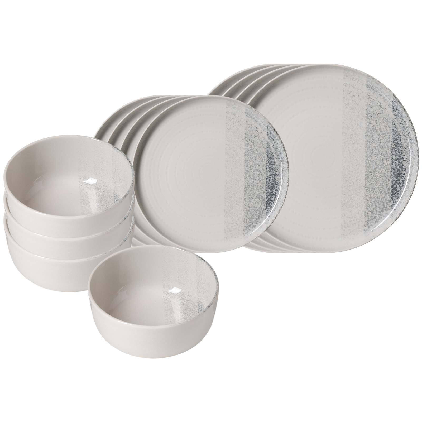 BASIC-SET Trio Grau 12er Set - Grau, Keramik (2/2/2cm) - Ritzenhoff Breker