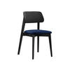 WOHNZIMMER STUHL KT63, Holzfarbe: Schwarz - Blau/Schwarz, Holz/Textil (47/80/49cm) - MIRJAN24