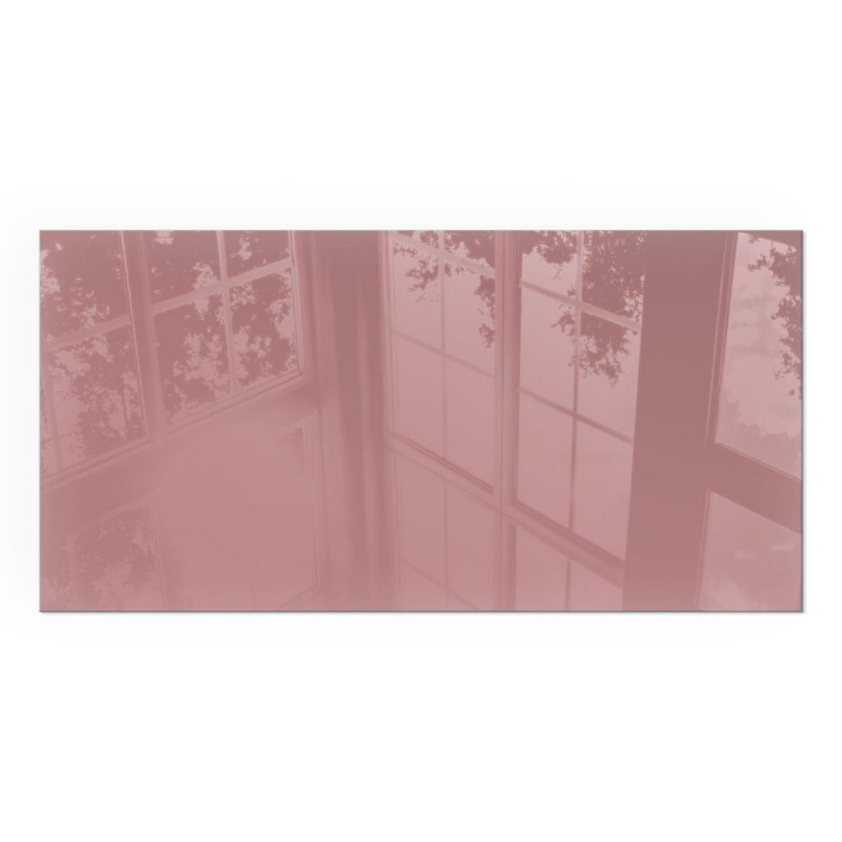 GLASPLATTE für Kamin 140x70 cm - Pink, Glas (140/70/0.4cm) - TULUP