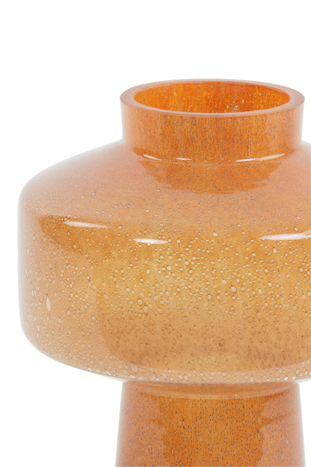 VASE Trasmon Orange Ø23,5/29,5 cm - Orange, Glas (23.5/29.5cm) - Light & Living