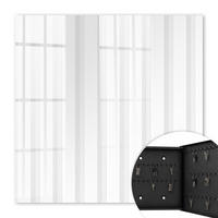 SCHLÜSSELBOX Schwarz 30x30 cm- Türöffnung nach rechts - Vertikale Streifen - Grau, Metall (30/30/5cm) - TULUP