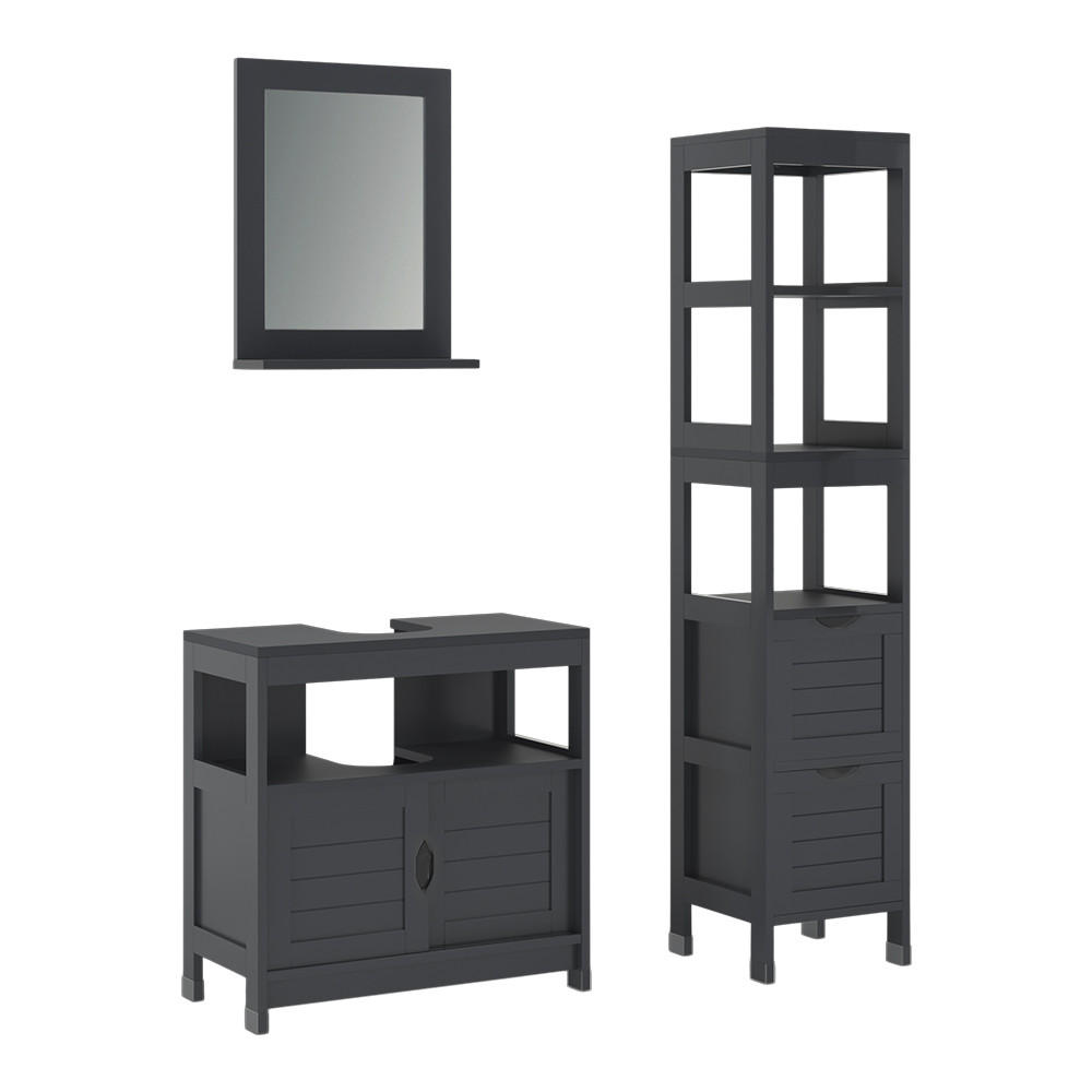 KOUPELNOVÝ NÁBYTEK Vilda Šedá - šedá, kompozitní dřevo (60/60/30cm) - Vicco