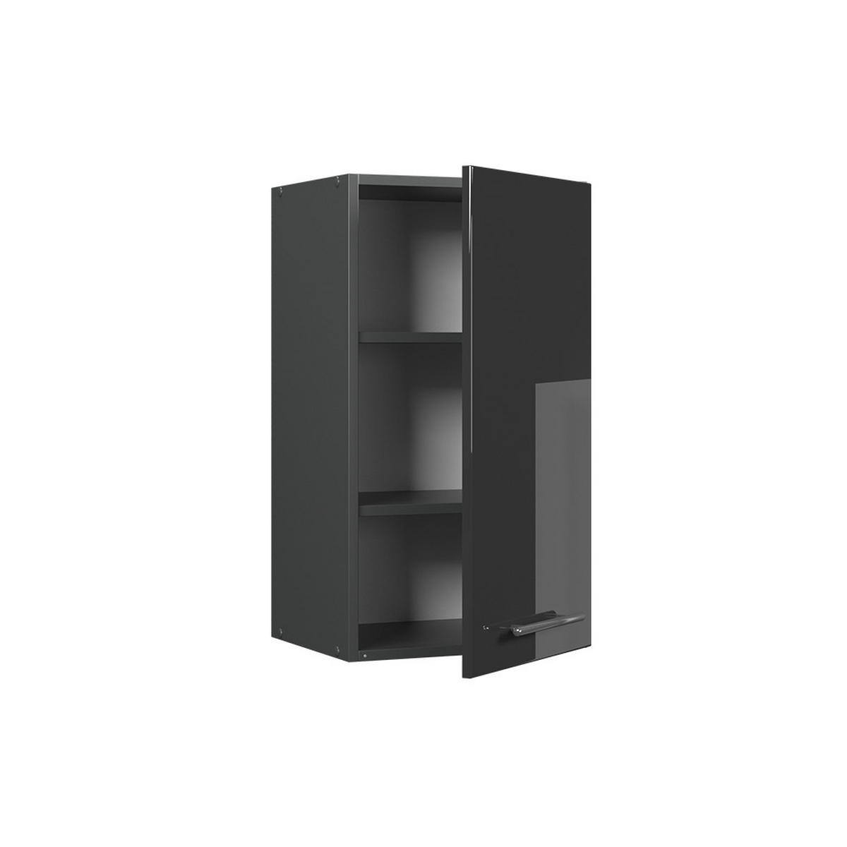 VĚŠÁK NA STĚNU Fame-Line Antracitový vysoký lesk - antracitová/vysoce lesklá černá, kompozitní dřevo (40/72/34.1cm) - Vicco